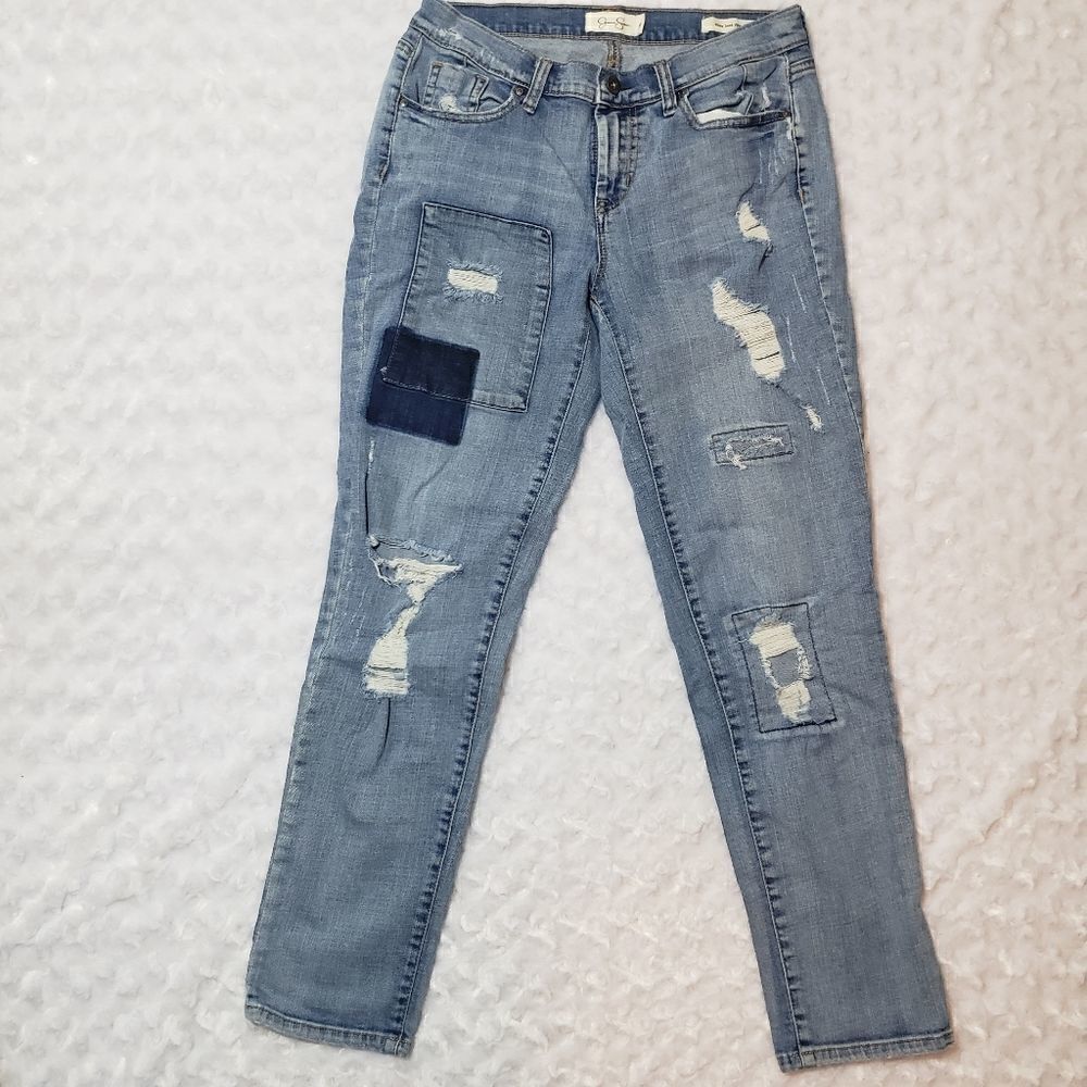 Jessica Simpson size 26 destructed denim jeans